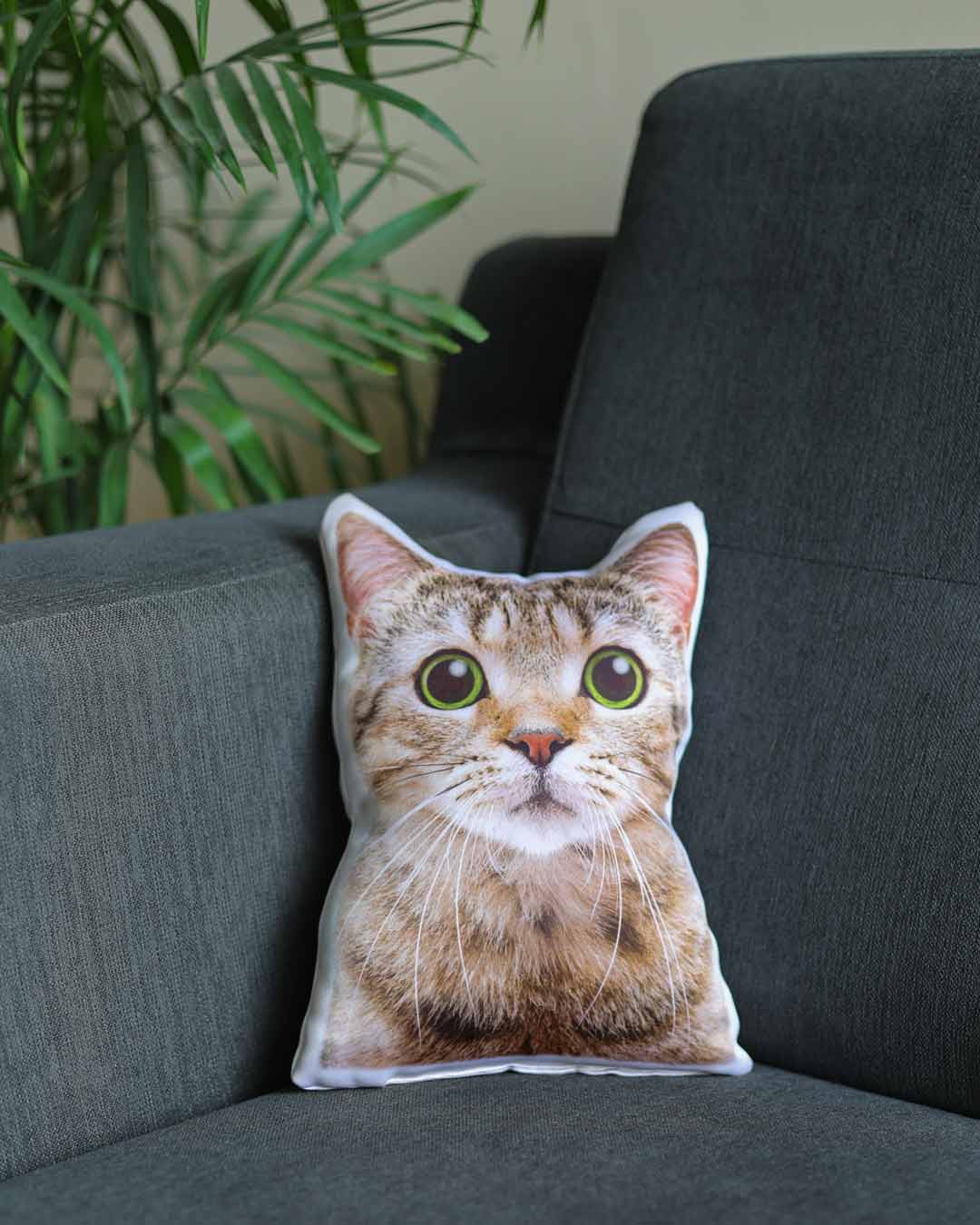 Custom cat hotsell face pillow